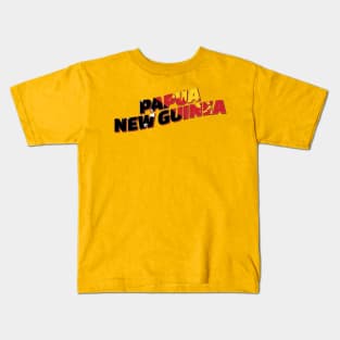 Papua New Guinea Vintage style retro souvenir Kids T-Shirt